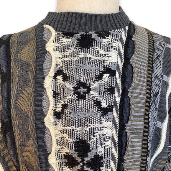 Vintage 80's 90's Le Tigre Coogie Style Sweater Mens Size XL - NEW - Picture 4 of 10